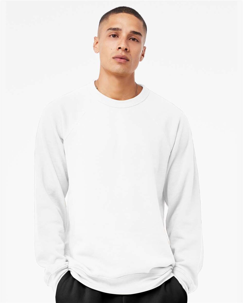 BELLA + CANVAS® Sponge Fleece Raglan Crewneck Long Sleeve Sweatshirt